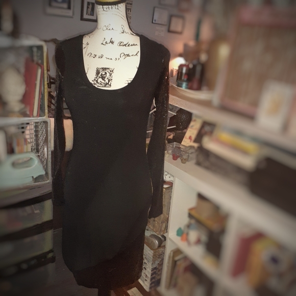 Nicole Miller Black Sequins Dress - Picture 6 of 8